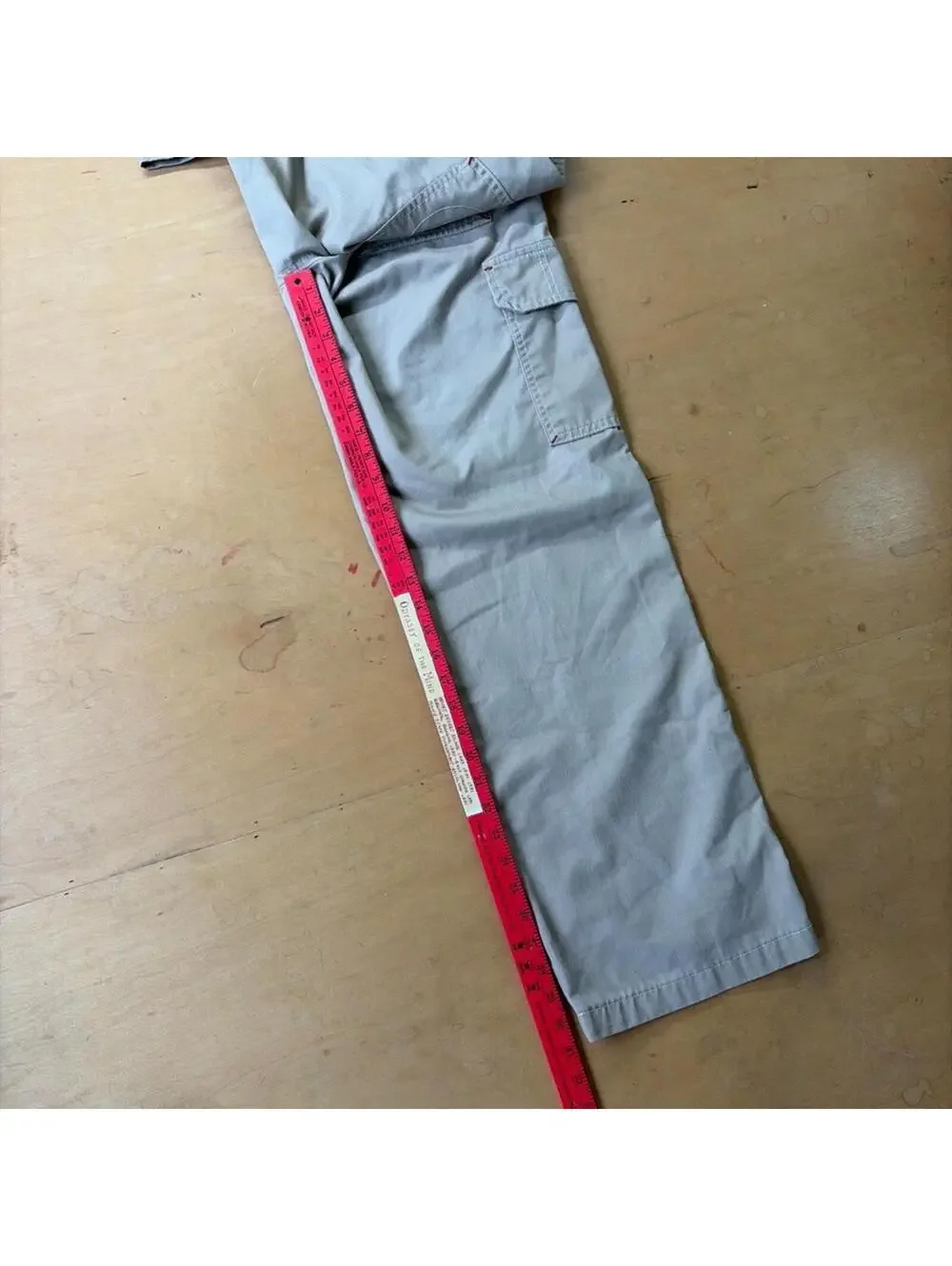 True Religion Men Size 29x31 Cargo Stitched Pants Straight Leg Tan RN#112790!